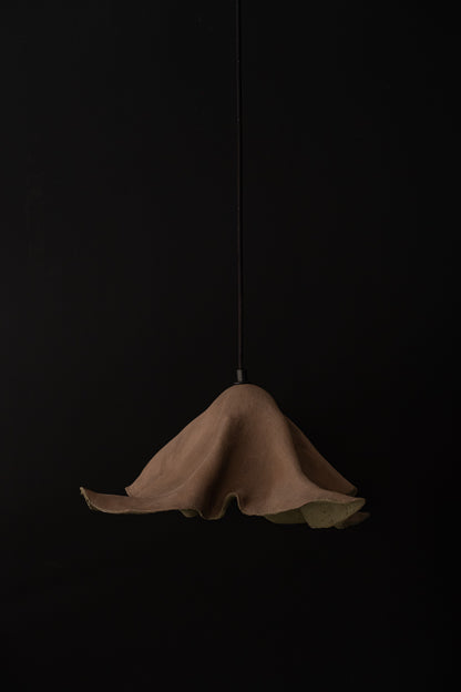 Wabi Sabi Handgefertigter Keramik-Pendelleuchter, maßgefertigte Keramik-Pendellampe, Wohndekor-Beleuchtung, Wohngeschenk