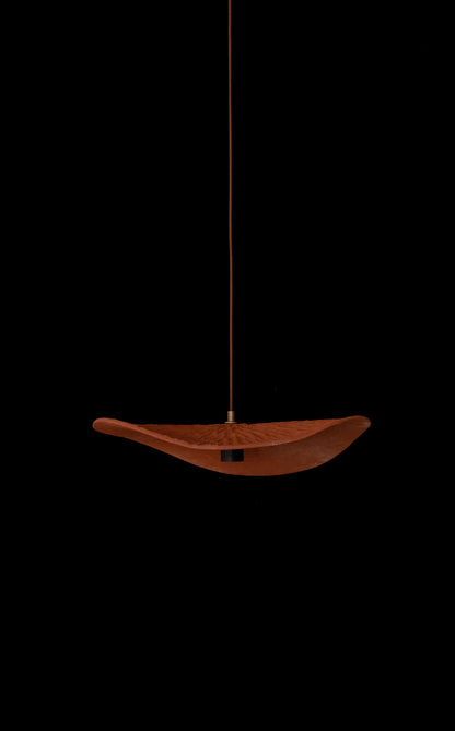 Terrakotta 19 Inc. Handgemachte Keramik Wabi Sabi Pendelleuchte, Rustikale Deckenlampe, Schlafzimmer Pendellampe, Wohngeschenk
