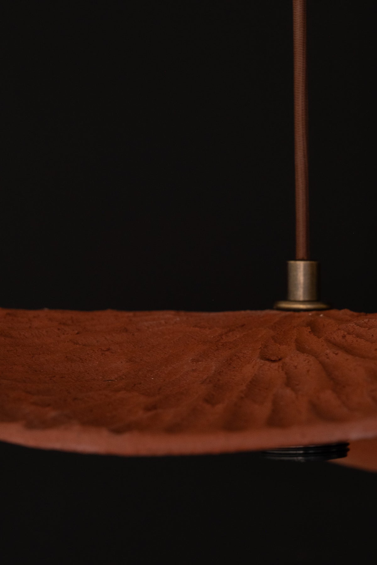 Selene – handmade terracotta ceramic pendant light in natural clay, Geza Ceramic – image 9
