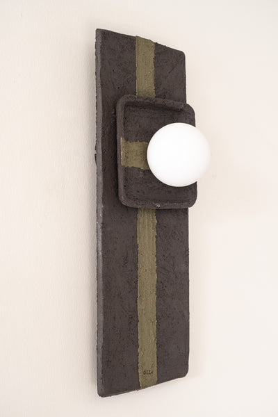 Modern Handmade Ceramic Wall Lamp, Minimalist Handmade Ceramic Wall Sconce, Home Decor Ceramic Lamp, Home Gift - Geza Ceramic Studio