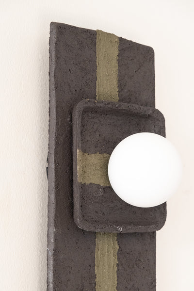 Modern Handmade Ceramic Wall Lamp, Minimalist Handmade Ceramic Wall Sconce, Home Decor Ceramic Lamp, Home Gift - Geza Ceramic Studio