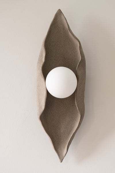 Ceramic Greywall light Handmade Wall Sconces