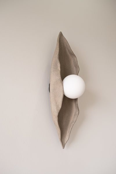 Ceramic Greywall light Handmade Wall Sconces