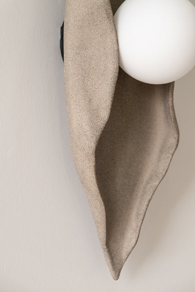 Ceramic Greywall light Handmade Wall Sconces