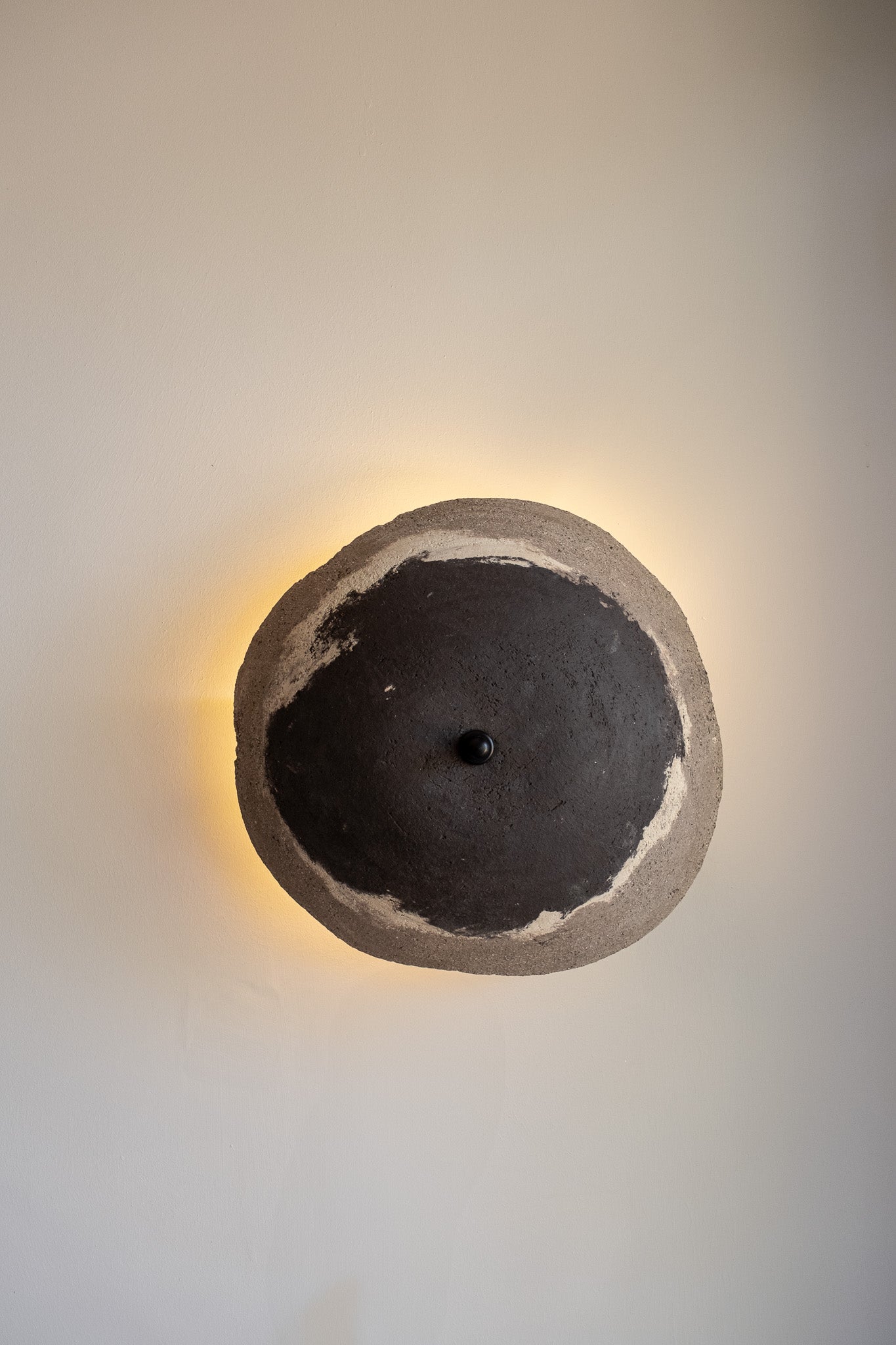 22 inhes Handmade Ceramic Wall Sconce, Wabi Sabi Amorf Wall Light, Personalized Handmade Ceramic Lamp
