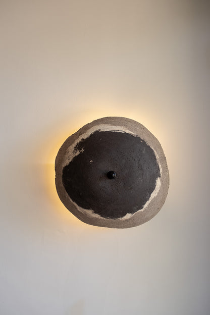 22 inhes Handmade Ceramic Wall Sconce, Wabi Sabi Amorf Wall Light, Personalized Handmade Ceramic Lamp
