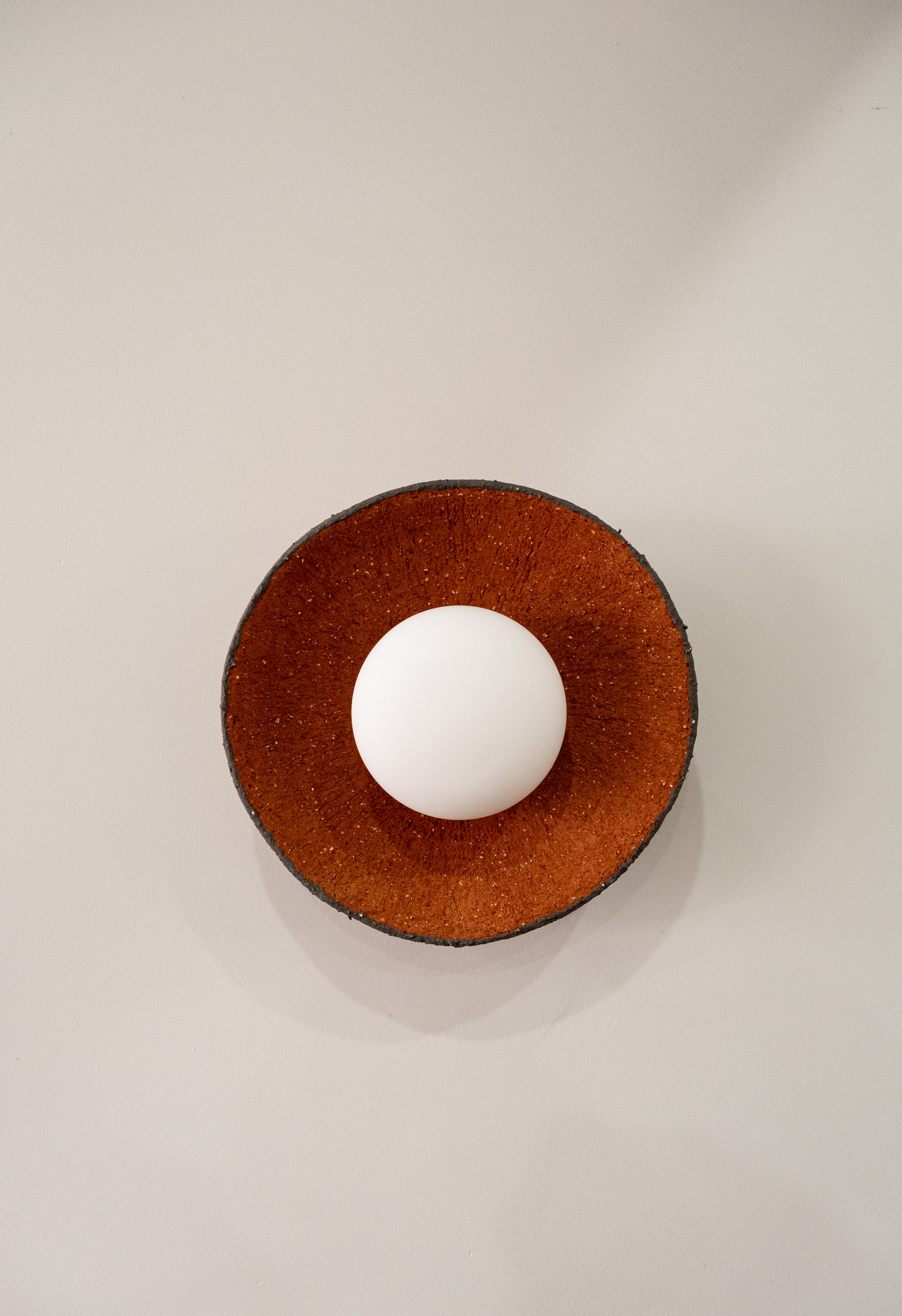 Wabi Sabi Handmade Ceramic Wall Lamp, Terracotta Ceramic Wall Sconces,