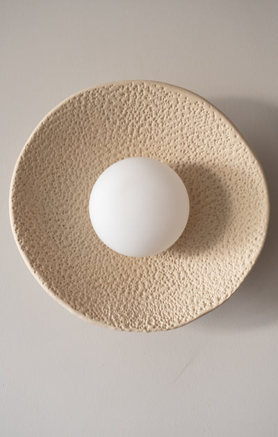 Wabi Sabi Handmade Ceramic Wall Lamp, Ceramic Wall Sconces,