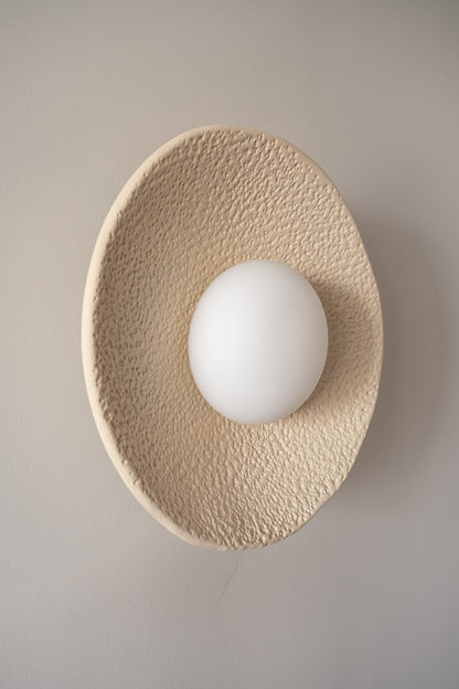 Wabi Sabi Handmade Ceramic Wall Lamp, Ceramic Wall Sconces,