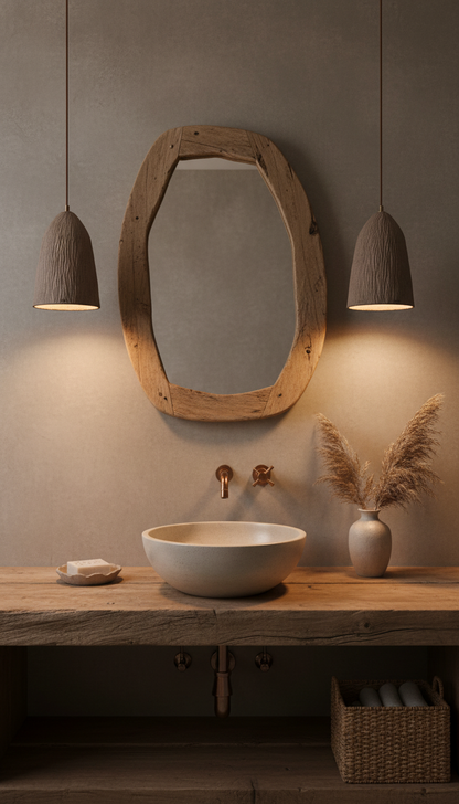 Brown Japandi Handmade Ceramic Pendant Light, Wabi Sabi Ceilling Lamp, Home  Decor Lampsade