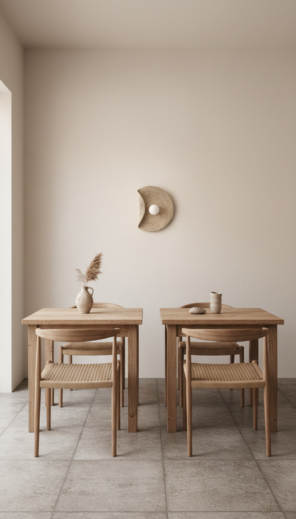 Wabi Sabi Handgemachte Wandlampen aus Keramik, Besondere Wandlampe fürs Schlafzimmer, Modernes Wohngeschenk