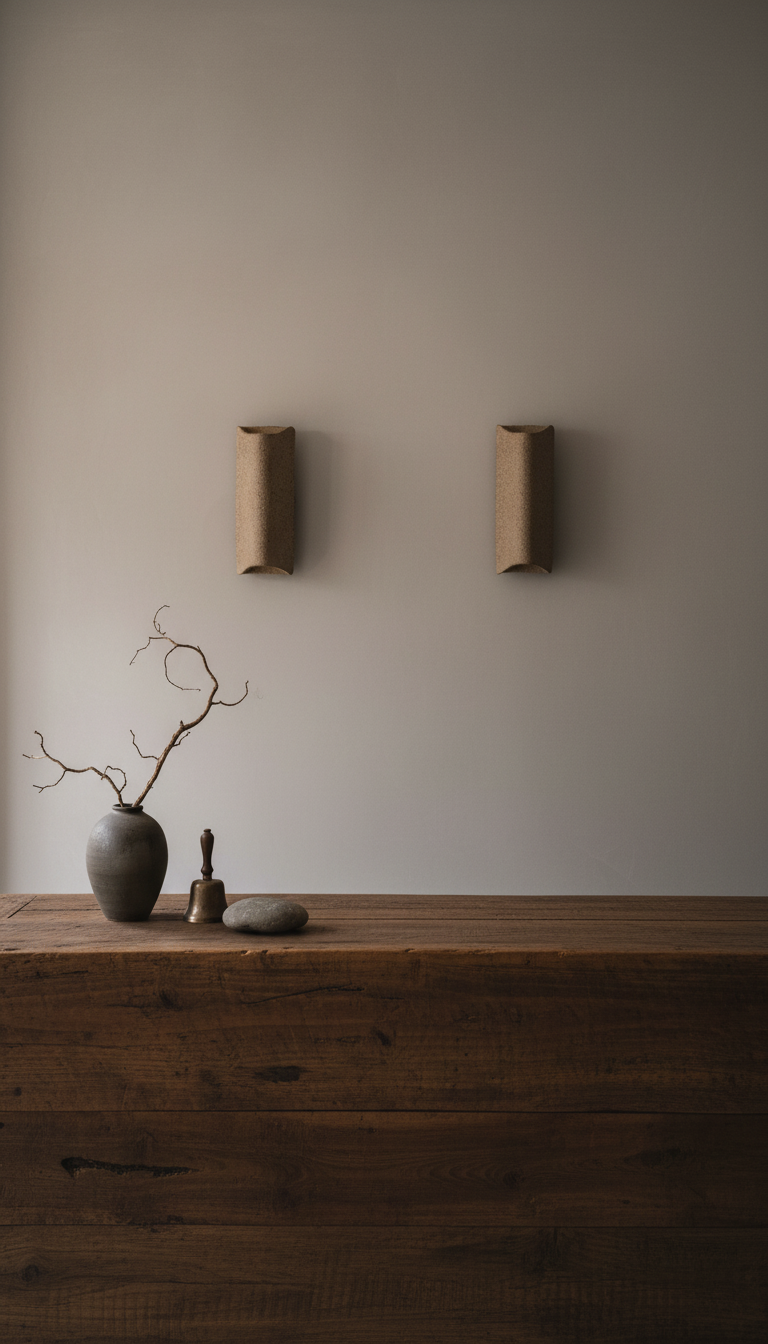 Japandi Handmade Ceramic Wall Sconces, Wabi Sabi Natural Ceramic Wall Lamp,