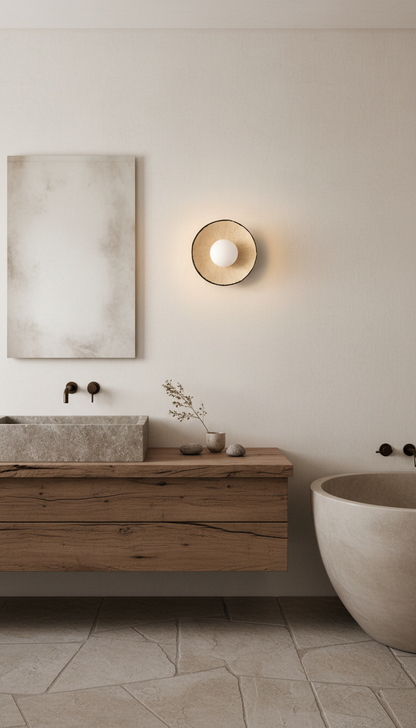 Wintage Handmade Ceramic Wall Sconces, Wasabi Wall Lamp, Minimalistic Wall Sconces, Mid Century Home Decor Light, Interior Design Lamp