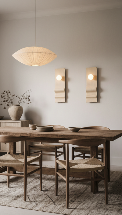 Beige Handmade Amorf Wall Sconce, Wabi Sabi Decorative Wall Lamp, Handmade Lighting