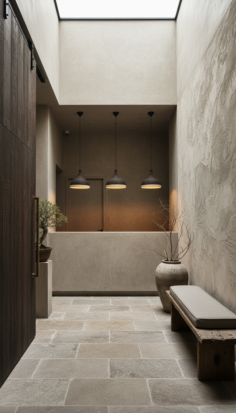 Assia – handmade black & white ceramic pendant light in natural clay, Geza Ceramic – image 7