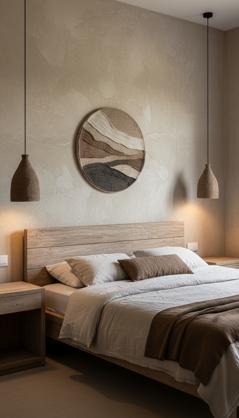 Handmade Wabi Sabi Brown Pendant Chandelier, Amorphous Chandelier, Modern Ceiling