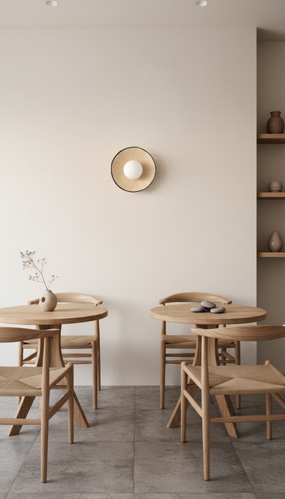 Wintage Handmade Ceramic Wall Sconces, Wasabi Wall Lamp, Minimalistic Wall Sconces, Mid Century Home Decor Light, Interior Design Lamp