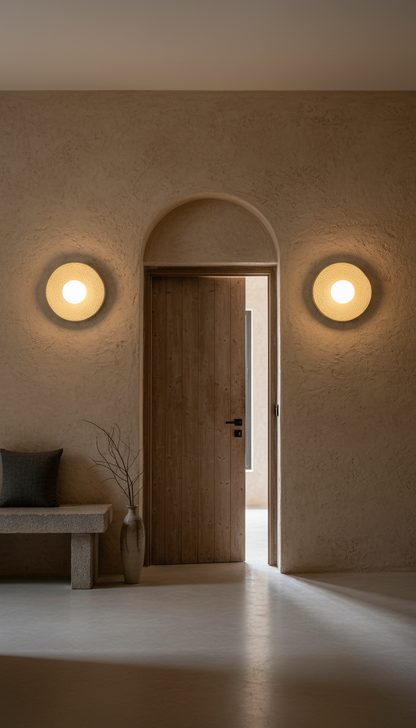 Wabi Sabi Handmade Ceramic Wall Lamp, Ceramic Wall Sconces,