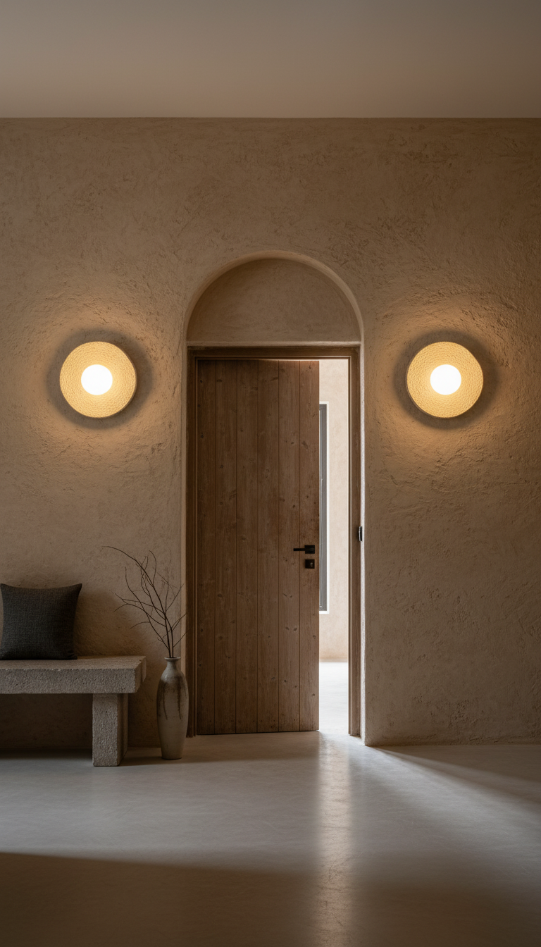 Wabi Sabi Handmade Ceramic Wall Lamp, Ceramic Wall Sconces,