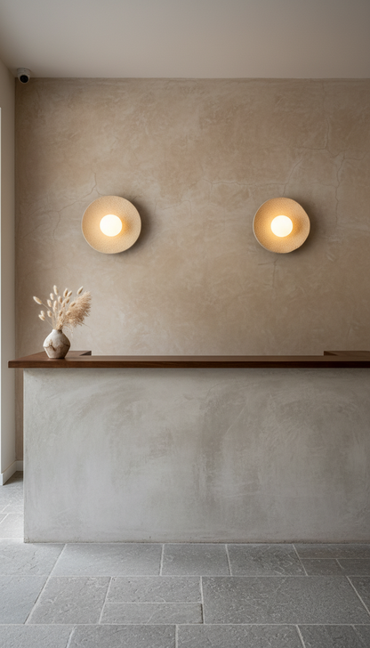 Wabi Sabi Handmade Ceramic Wall Lamp, Ceramic Wall Sconces,