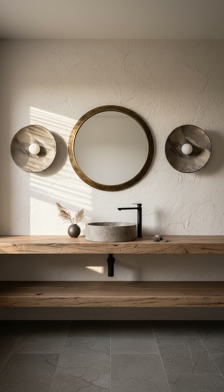 Grey Ceramic Handmade Sconces