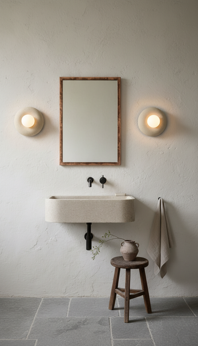 Modern Minimalist Ceramic Handmade Wall Sconce, Special Product Handmade Ceramic Wall Lamp