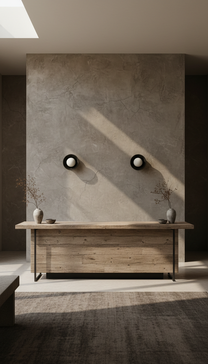 Black Stoneware Sconces