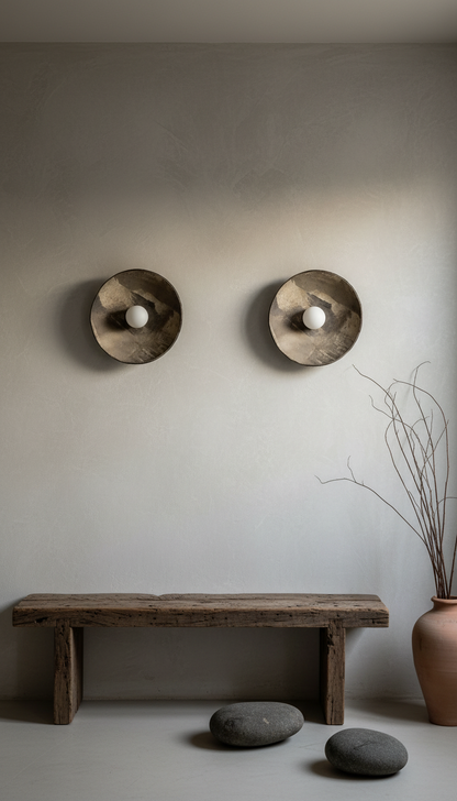 Grey Ceramic Handmade Sconces