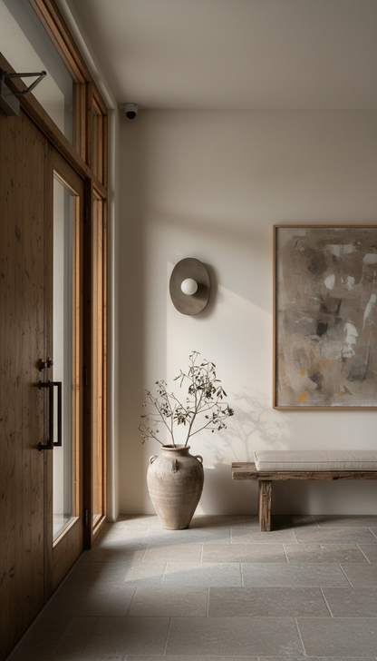 Oval El Yapımı Seramik Duvar Lambası