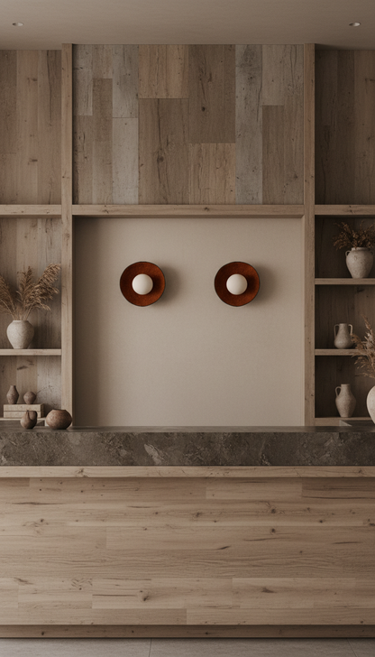 Wabi Sabi Handmade Ceramic Wall Lamp, Terracotta Ceramic Wall Sconces,