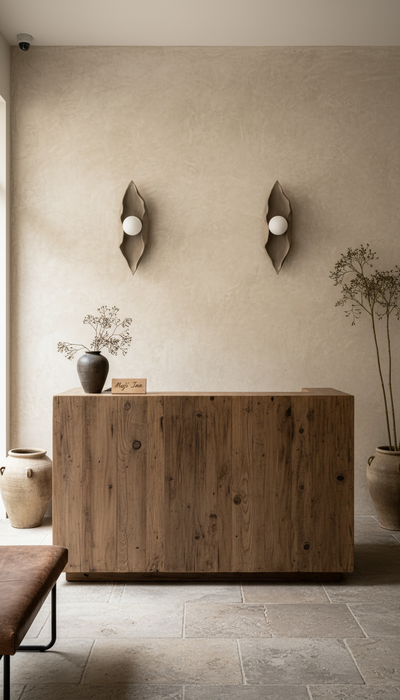 Ceramic Greywall light Handmade Wall Sconces
