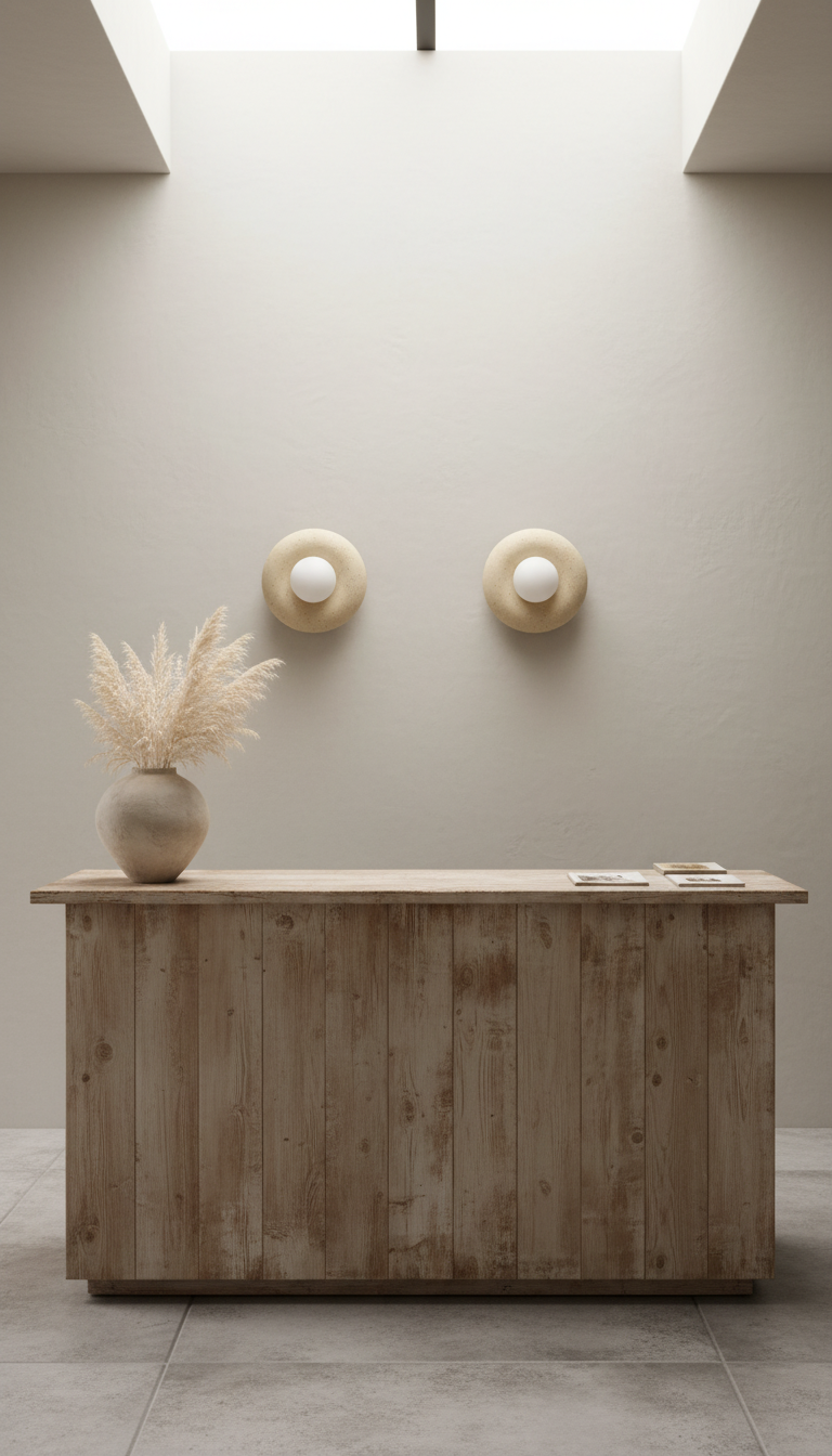 Moderne, minimalistische, handgefertigte Keramik-Wandleuchte, Sonderanfertigung: Handgefertigte Keramik-Wandlampe