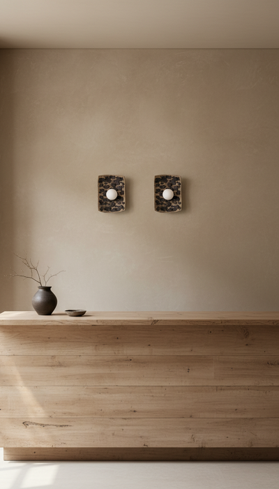 Japandi Amorf Handmade Ceramic New Wall Sconces, Wasabi Wall Lamp, Geza Ceramic Wall Lamp, Bathroom Wall Sconces, Home Gift