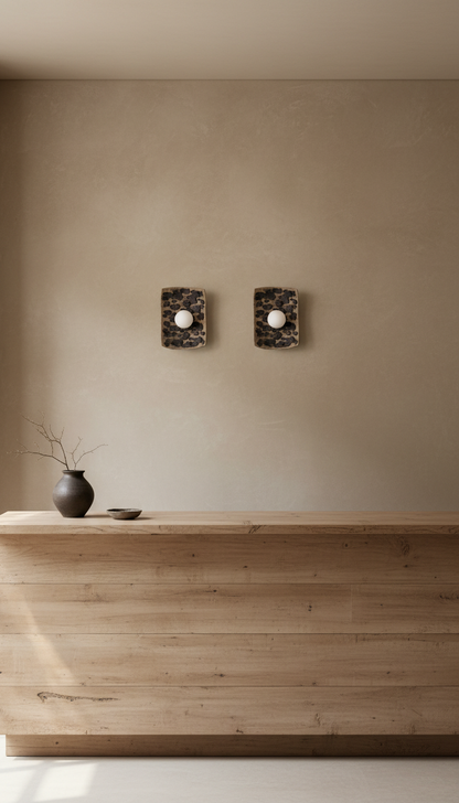 Japandi Amorf Handmade Ceramic New Wall Sconces, Wasabi Wall Lamp, Geza Ceramic Wall Lamp, Bathroom Wall Sconces, Home Gift