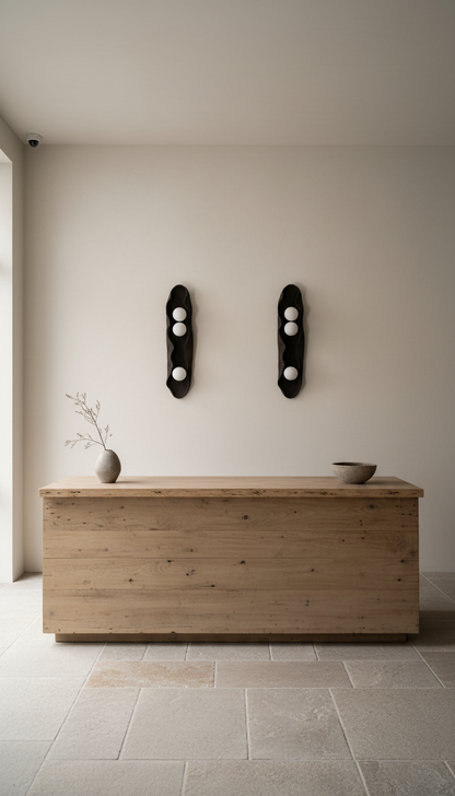 Ceramic Black wall light Handmade Wall Sconces