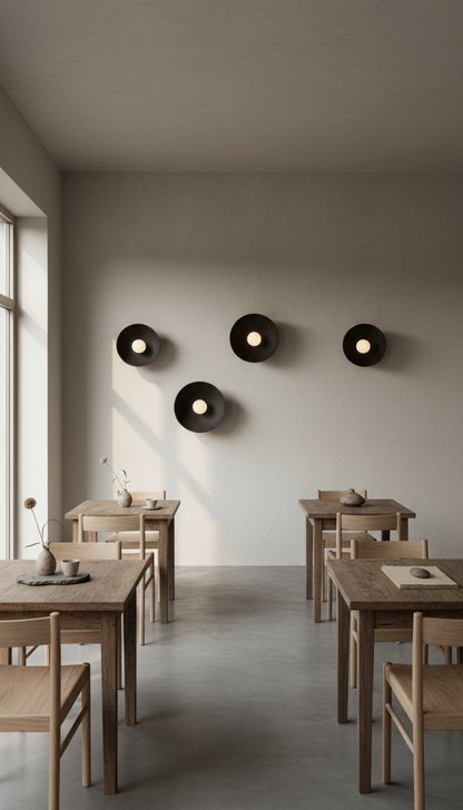 Black Dome Ceramic Sconces