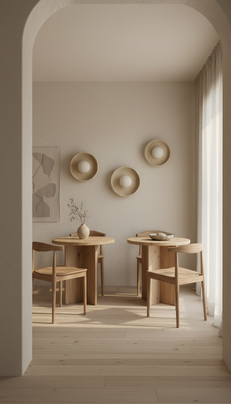 Beige Stoneware Wall Sconces