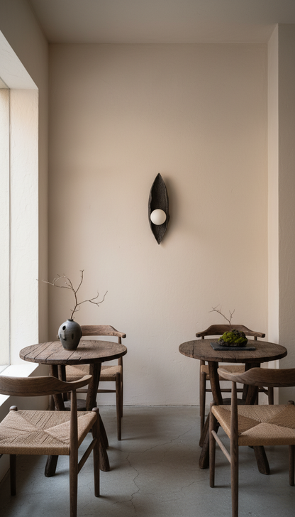 Ceramic Black wall light Handmade Wall Sconces