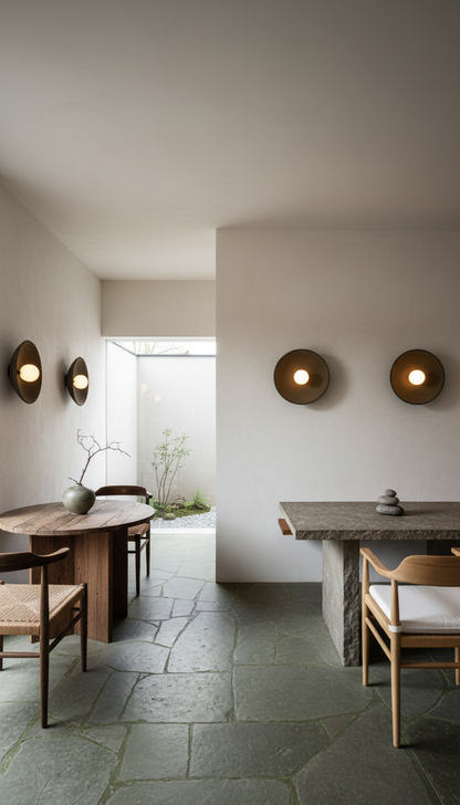 12 inches Wabi Sabi Handmade Ceramic Wall Lamp, Dark Green Ceramic Wall Sconces,