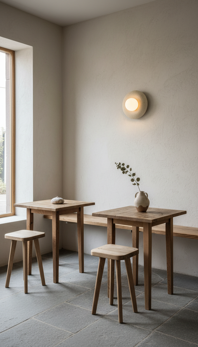 Modern Minimalist Ceramic Handmade Wall Sconce, Special Product Handmade Ceramic Wall Lamp