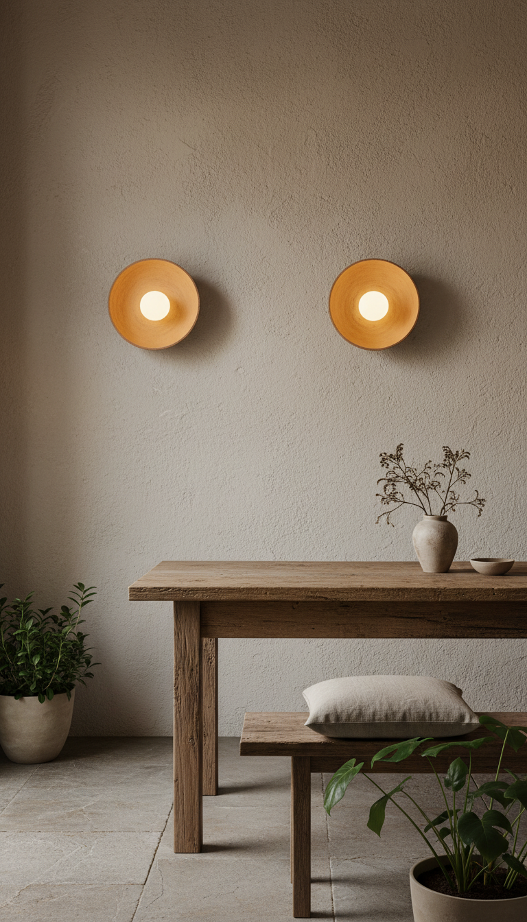 Yellow Ceramic Wall Sconces