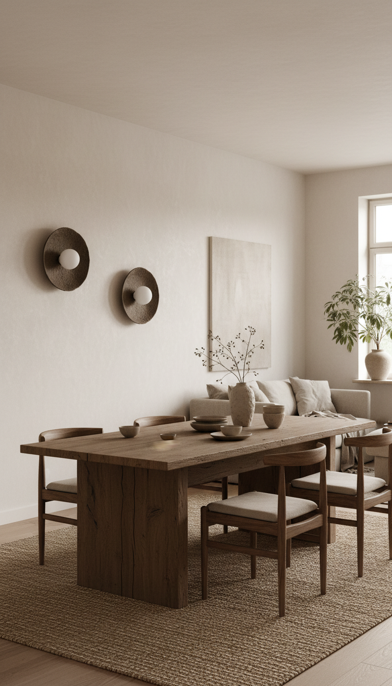 Eido – handmade brown ceramic wall sconce in natural clay, Geza Ceramic – image 7