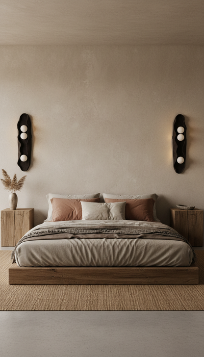 Ceramic Black wall light Handmade Wall Sconces
