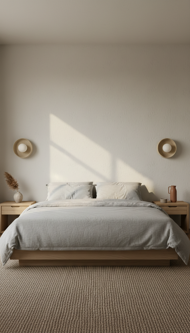 Beige Stoneware Wall Sconces