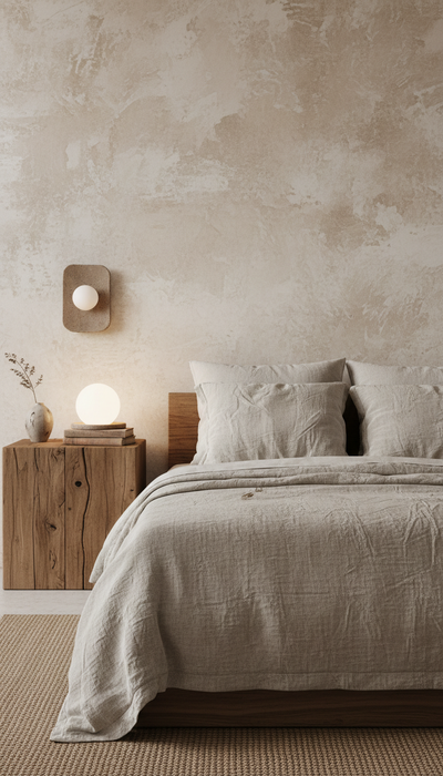 Japandi Handmade Ceramic Wall Sconces, Wabi Sabi Natural Ceramic Wall Lamp, Minimalistic Lighting, Home Decor Gift