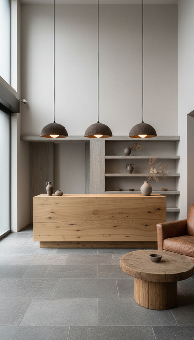 Grey Ceramic Pendant Light