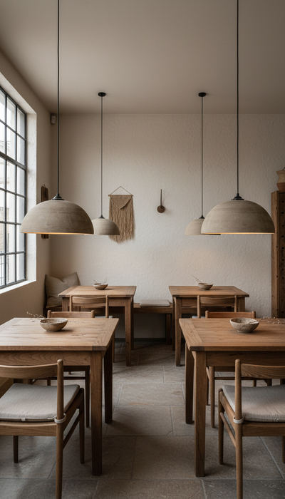 Grey Ceramic Pendant Light