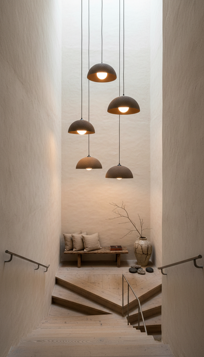 Grey Ceramic Pendant Light