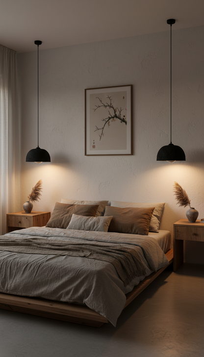 Black Ceramic Pendant Light , Pottery Ceramic Pendant Light