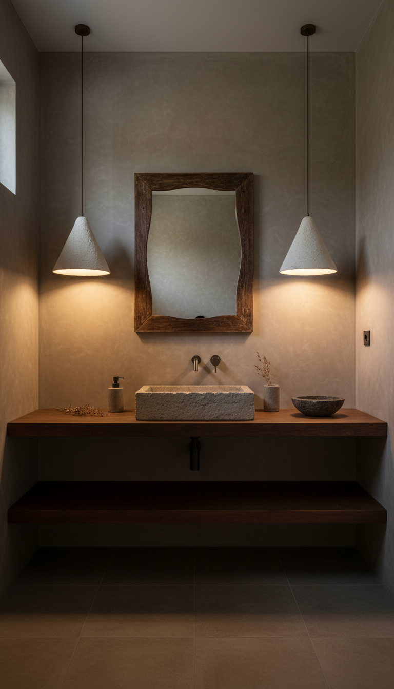 Orisa – handmade white ceramic pendant light in natural clay, Geza Ceramic – image 3